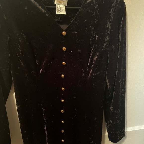 90s crushed velvet maxi - Picture 3 of 4